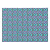 ポイントに対して同心円で囲まれた抽象芸術 テーブルクロス (正面(横))