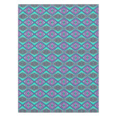 ポイントに対して同心円で囲まれた抽象芸術 テーブルクロス (正面)