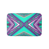 ポイントに対して同心円で囲まれた抽象芸術 バスマット (正面)