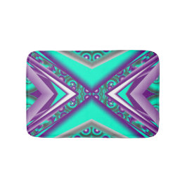 ポイントに対して同心円で囲まれた抽象芸術 バスマット