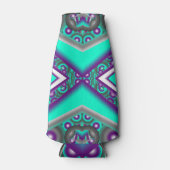 ポイントに対して同心円で囲まれた抽象芸術 ボトルクーラー (正面)