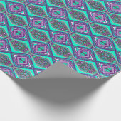 ポイントに対して同心円で囲まれた抽象芸術 ラッピングペーパー (角)