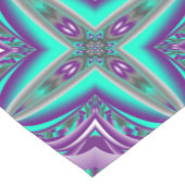 ポイントに引き出された同心円抽象芸術 ショートテーブルランナー (コーナー)