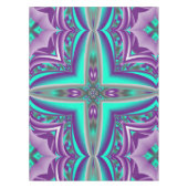 ポイントに引き出された同心円抽象芸術 テーブルクロス (正面)