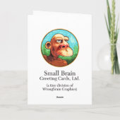 ポイントに移動誕生日 カード (裏面)