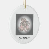 ポイントのバレエシューズのオーナメント! セラミックオーナメント (右)