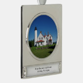 ポイントイロコイスライトハウスオーナメント シルバープレートバナーオーナメント (右)