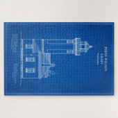 ポイントウィルソン灯台 – ワシントン – AD ジグソーパズル (横)