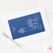 ポイントウィルソン灯台 – ワシントン – AD 長方形シール (封筒)