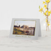 ポイントオウッズヨットクラブ&マリーナ空白のカード カード (黄色い花)