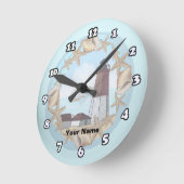 ポイントジュディスライトハウスクロック ラウンド壁時計 (傾斜)