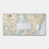 ポイントジュディス航海のハーバー図13219 デスクマット (キーボード&マウス)