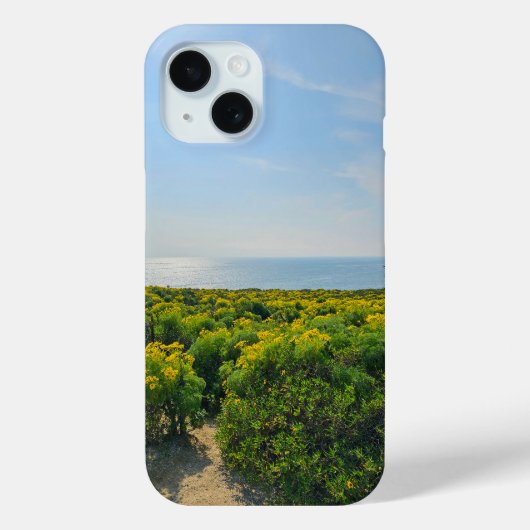 ポイントドゥームの丘の中腹に黄色い花 Case-Mate iPhoneケース (裏面)