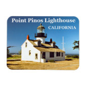 ポイントピノスライトハウス、カリフォルニア州フォトマグネット マグネット (横)