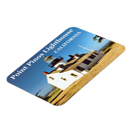 ポイントピノスライトハウス、カリフォルニア州フォトマグネット マグネット (左側)