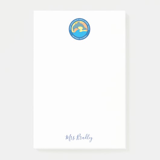 ポイントフェルミン小学校のロパーソナライズされたゴ ポストイット (正面)