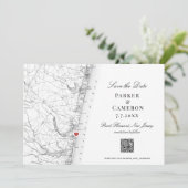 ポイントプレザントニュージャージーマップエレガントウェディング セーブザデート (スタンド正面)