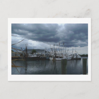 ポイントプレザントビーチ魚釣りボート ポストカード