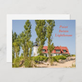 ポイントベティライトハウスオンレイクミシガン ポストカード (正面/裏面)