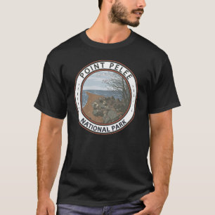 ポイントペリーナショナルパークトラベルアートヴィンテージバッジ Tシャツ