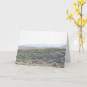 ポイントレイエスの山腹-挨拶状 カード (黄色い花)