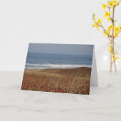 ポイントレイエスの波-挨拶状 カード (黄色い花)
