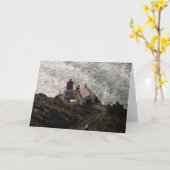 ポイントレイエスの灯台 カード (黄色い花)