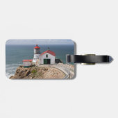 ポイントレイエスの灯台、Marin郡、カリフォルニア ラゲッジタグ (裏面横)