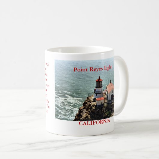 ポイントレイエスライト、カリフォルニアマグ コーヒーマグカップ (正面右)