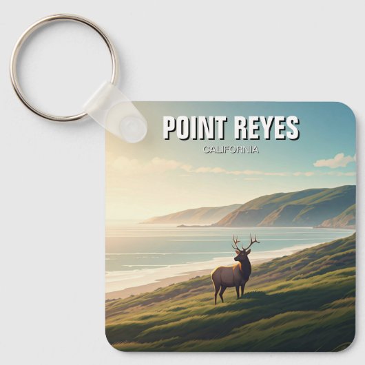 ポイントレイズナショナルシーショアエルク キーホルダー (正面)