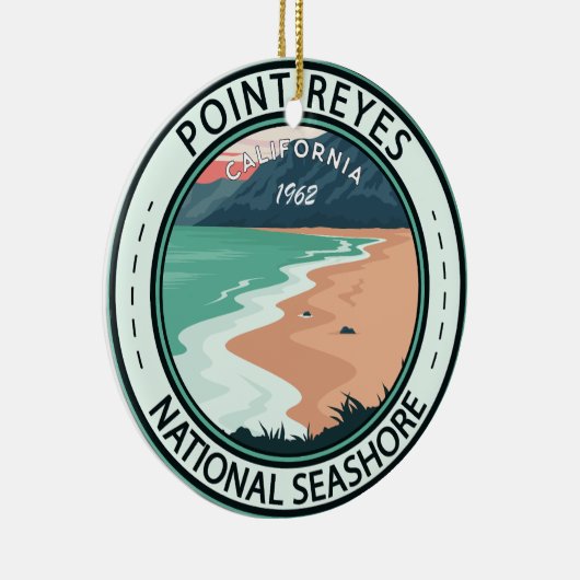 ポイントレイズナショナルシーショアカリフォルニア セラミックオーナメント (右)