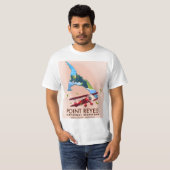 ポイントレイズ国立海岸の旅行ポスター Tシャツ (正面フル)