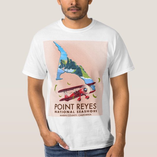 ポイントレイズ国立海浜旅行ポスター。 Tシャツ (正面)