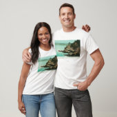 ポイントロボスのワシのドームの空中写真 Tシャツ (ユニセックス)