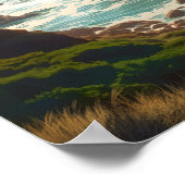 ポイントロボスカリフォルニアトラベルアートヴィンテージ ポスター (角)