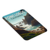 ポイントロボスカリフォルニアトラベルアートヴィンテージ マグネット (右側)