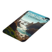 ポイントロボスカリフォルニアトラベルアートヴィンテージ マグネット (左側)