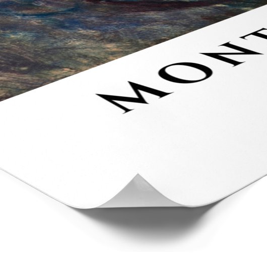 ポイントロボスモントレーペニンシュラカリフォルニアシースケープ ポスター (角)