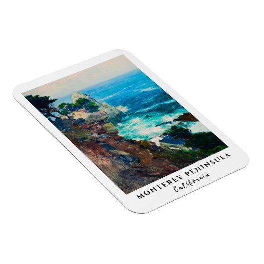 ポイントロボスモントレーペニンシュラカリフォルニアシースケープ マグネット (右側)