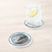 ポイントロボス州ナチュラルリザーブカリフォルニアバッジ コースター (側面)