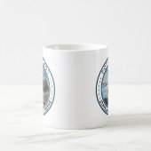 ポイントロボス州ナチュラルリザーブカリフォルニアバッジ コーヒーマグカップ (中央)