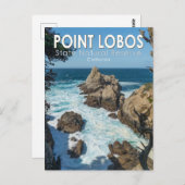 ポイントロボス州ナチュラルリザーブカリフォルニア ポストカード (正面/裏面)