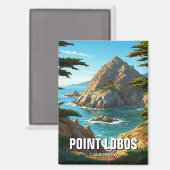 ポイントロボス・カリフォルニアトラベル マグネット (正面/裏面)