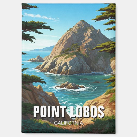 ポイントロボス・カリフォルニアトラベル マグネット (正面)