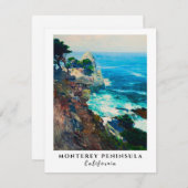 ポイントロボモントレーペニンシュラカリフォルニアコースト ノートカード (正面/裏面)