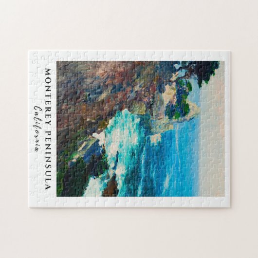 ポイントロボモントレーペニンシュラコースタルカリフォルニア ジグソーパズル (横)