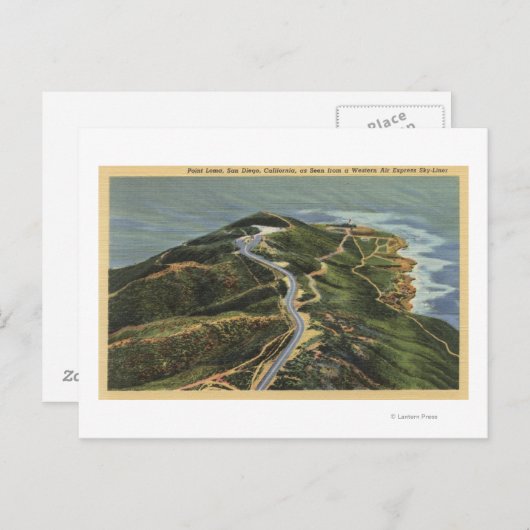 ポイントロマの上空表示 ポストカード (正面/裏面)