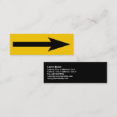 ポイント全体 – 黒と琥珀 スキニー名刺 (正面/裏面)