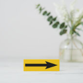 ポイント全体 – 黒と琥珀 スキニー名刺 (スタンド正面)