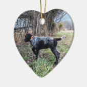 ポイント子犬 セラミックオーナメント (左)